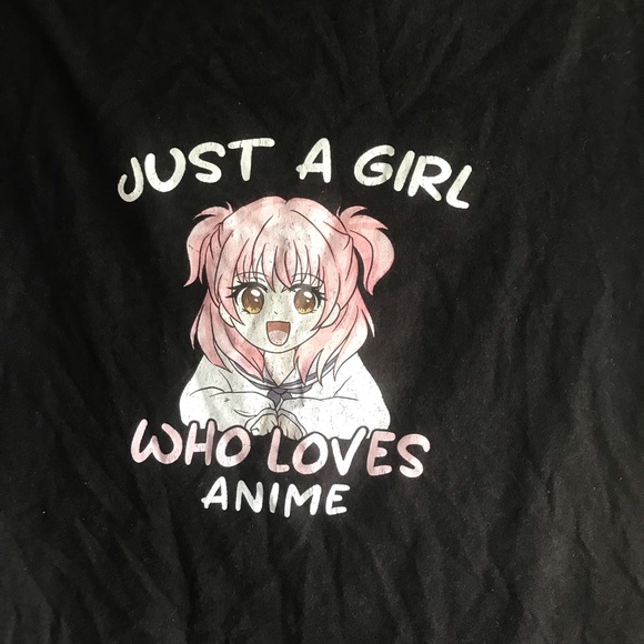 Black Anime Graphic Kids T-Shirt - Picture 3 of 6